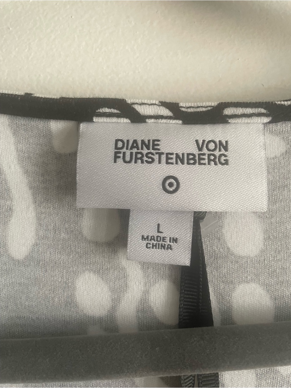 Diane Von Furstenberg X Target Black & White Printed Long Sleeve Wrap Dress.NWT - Picture 9 of 12